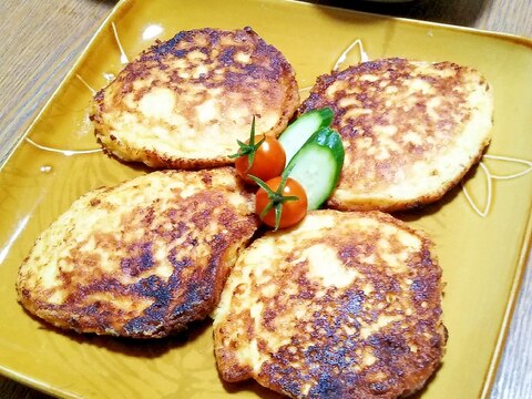 豆腐でボリュームおかず♪ふわふわ豆腐おやき